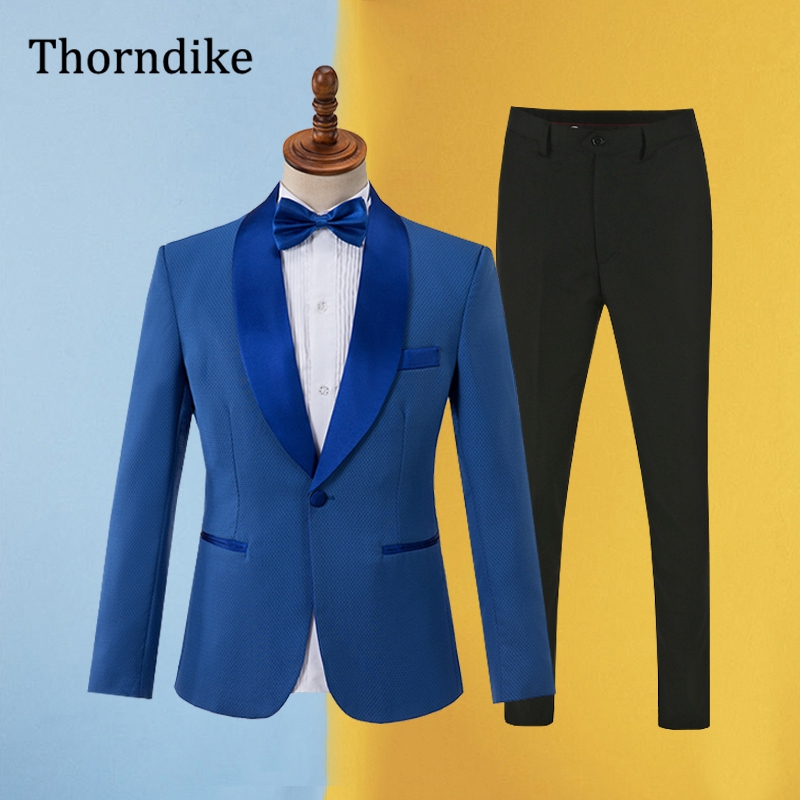 Men Formal Wear 2025 - Gwenhwyfar Blue Suit Men 2025 New