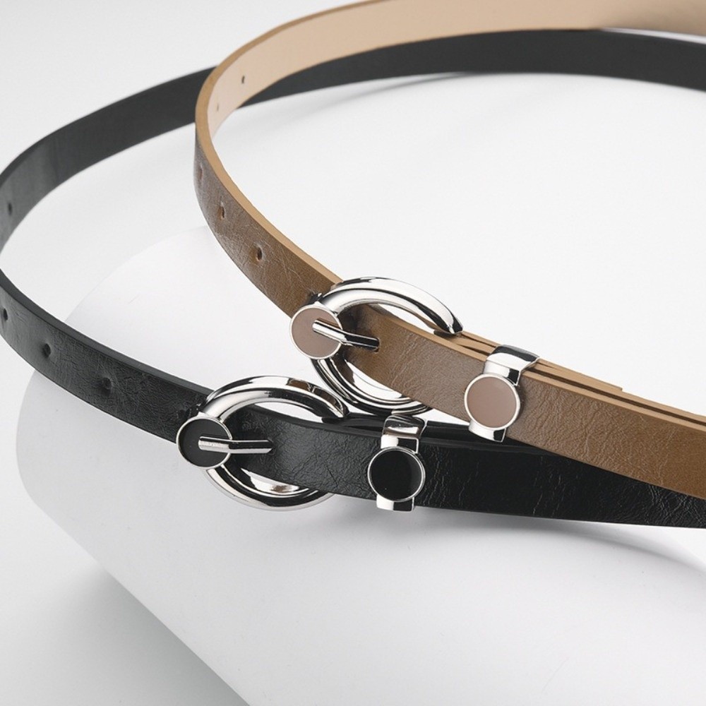 Formal Belt Leather Thin - Fashion Alloy Pin Buckle Thin Waist