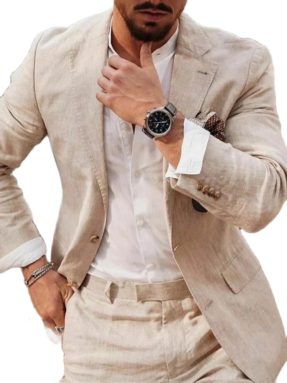 Summer Beach Business Linen Me - đánh giá và giá Formal Men Party Wear Jacket
