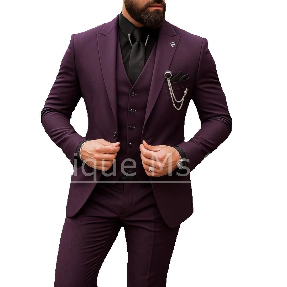 Men's 3 Piece Suit Single Brea - đánh giá và giá Formal Men Party Wear Jacket