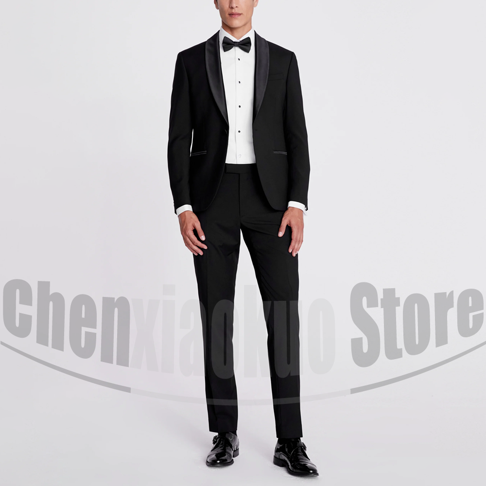 Black Men Suits 2 Piece Fashio - đánh giá và giá Men Formal Wear 2025