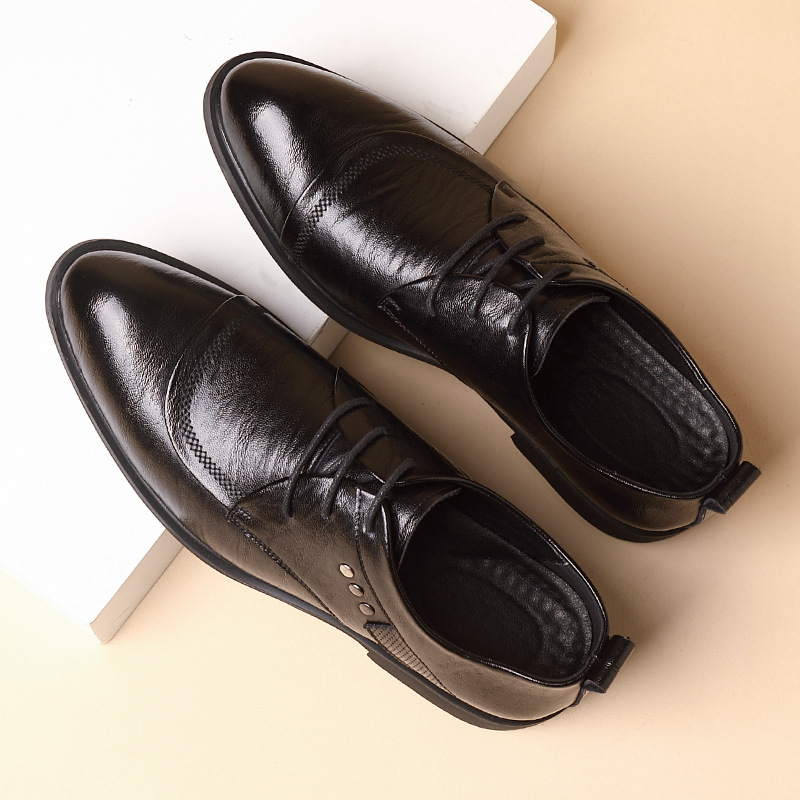 Leather Oxford Shoes With Meta - đánh giá và giá Men Formal Wear Office
