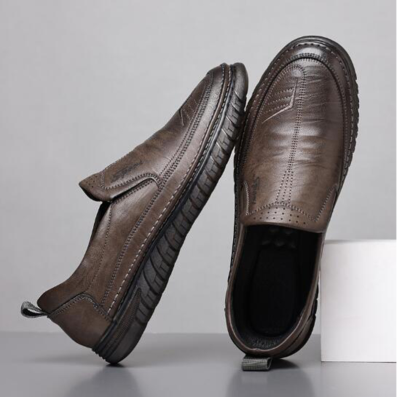 Leather shoes Men's casual sho - đánh giá và giá Formal Upper Wear Men