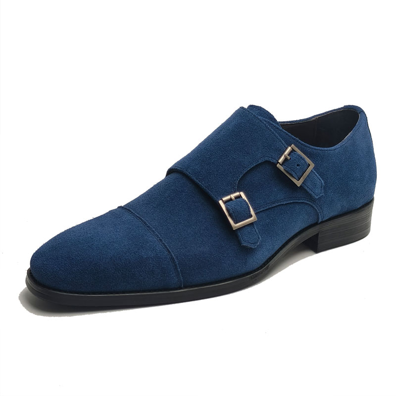 Fashion Blue Men's Leather Sho - đánh giá và giá Formal Upper Wear Men