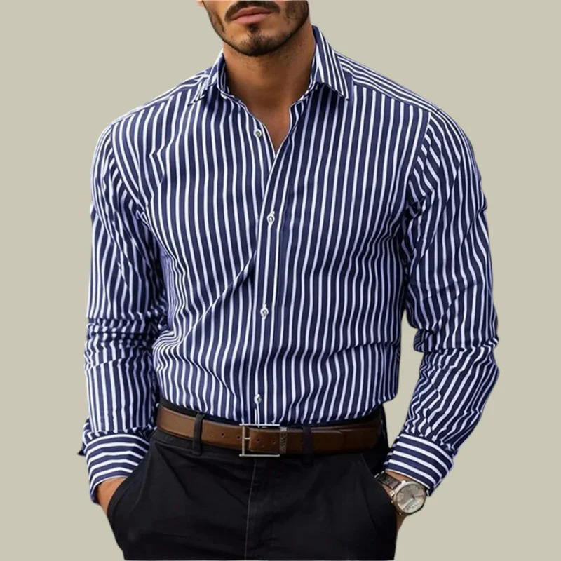 Men's slim-fit striped lapel l - đánh giá và giá Y2K Formal Wear Men
