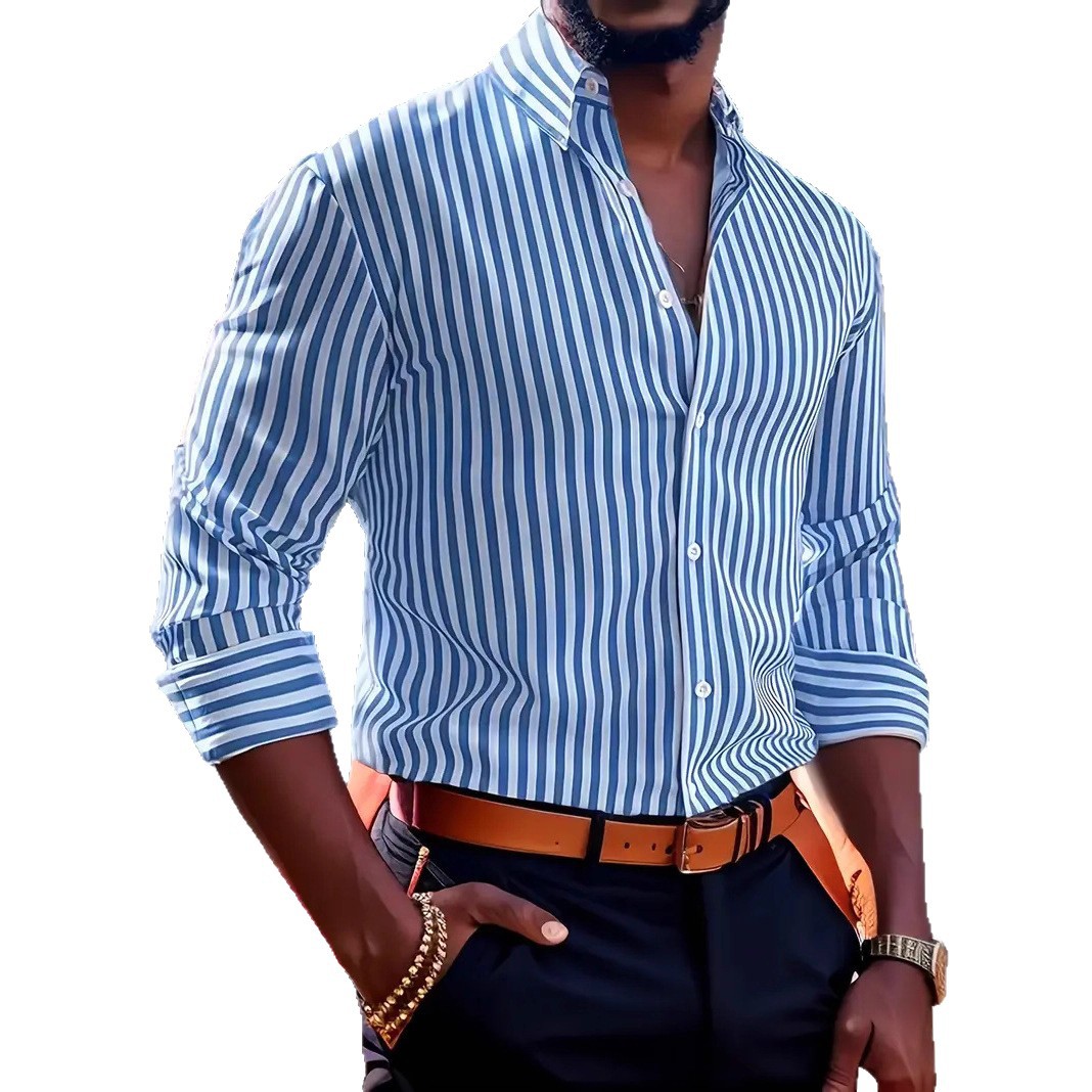Men's slim-fit striped lapel l - đánh giá và giá Y2K Formal Wear Men