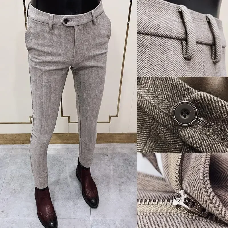 Autumn Winter Thickened Woolen - đánh giá và giá Men Formal Wear Office