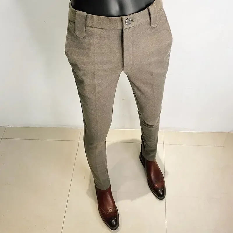 Autumn Winter Thickened Woolen - đánh giá và giá Men Formal Wear Office
