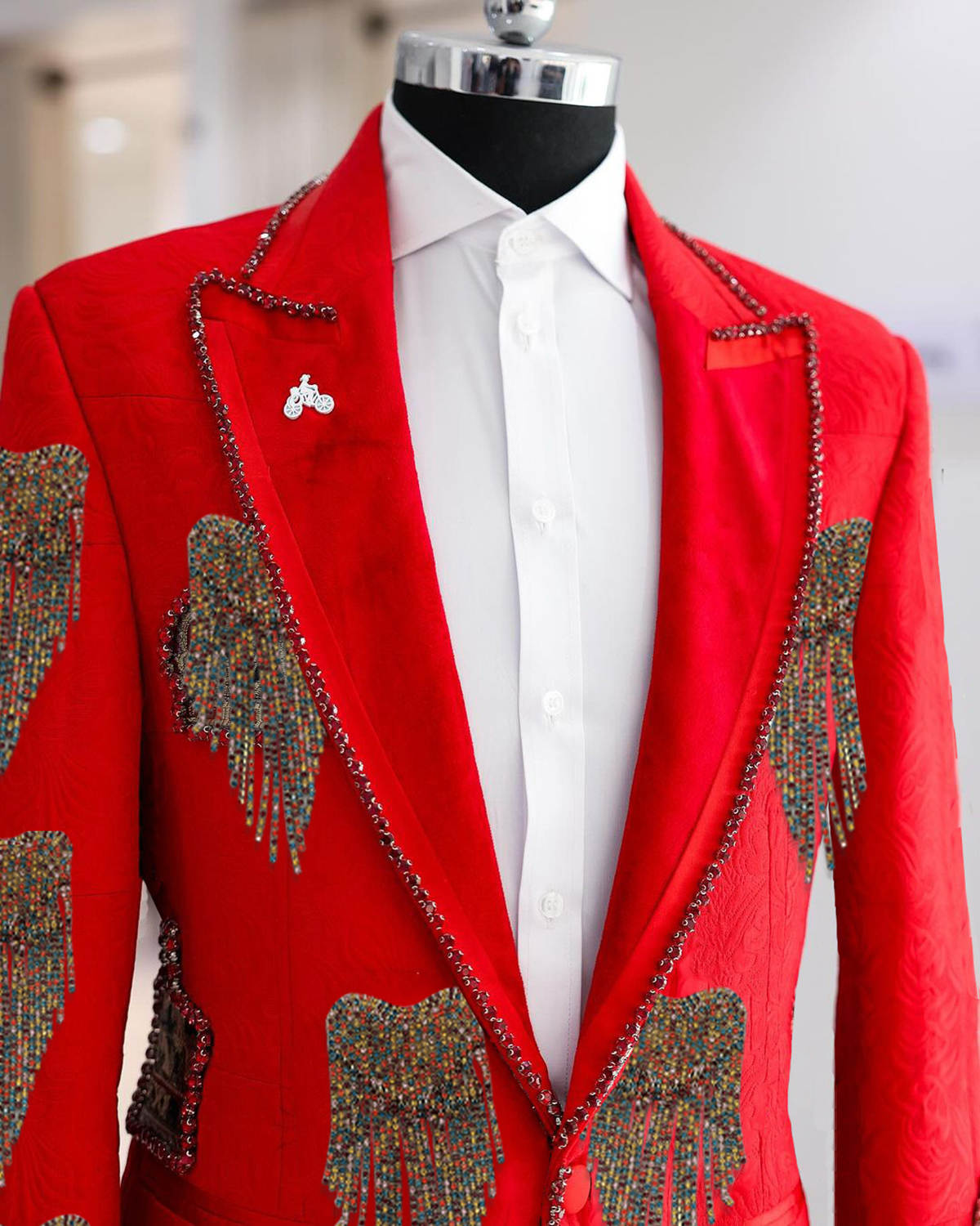 Fashion Wedding Men Suit Cryst - đánh giá và giá Formal Wear For Men Black Suit