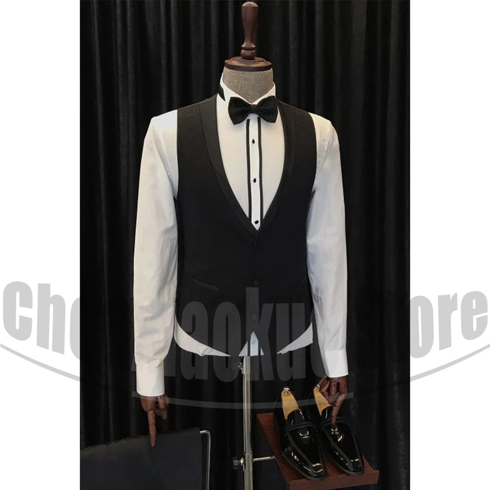 Black Men Suits Chic Shawl Lap - đánh giá và giá Men Formal Wear 2025