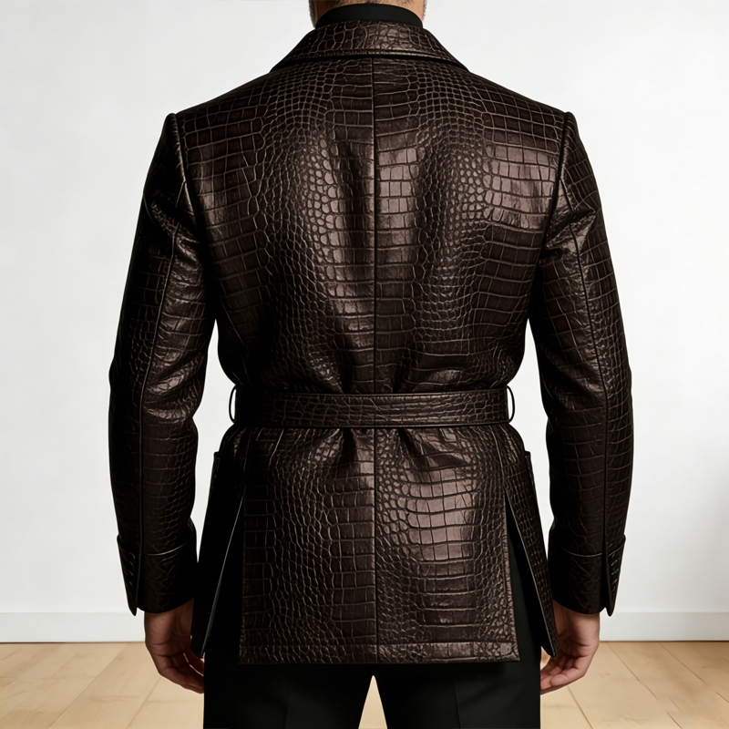  Men's Crocodile Pattern Leat - đánh giá và giá Formal Men Party Wear Jacket
