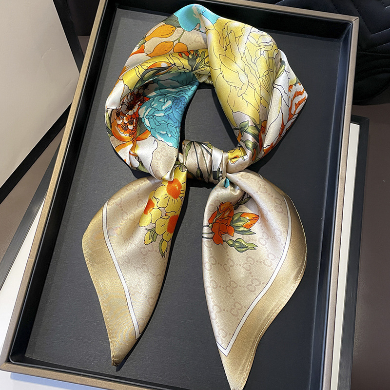 70cm New Women Silk Printed De - đánh giá và giá Silk Tie Woven