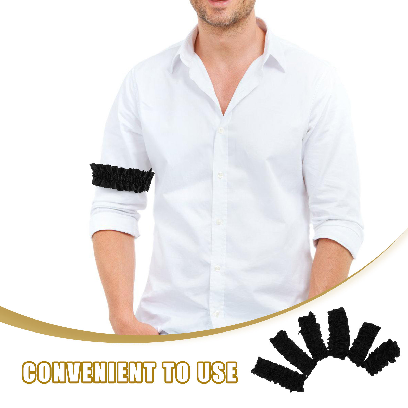 3Pairs Men Shirt Sleeve Garter - đánh giá và giá Formal Upper Wear Men