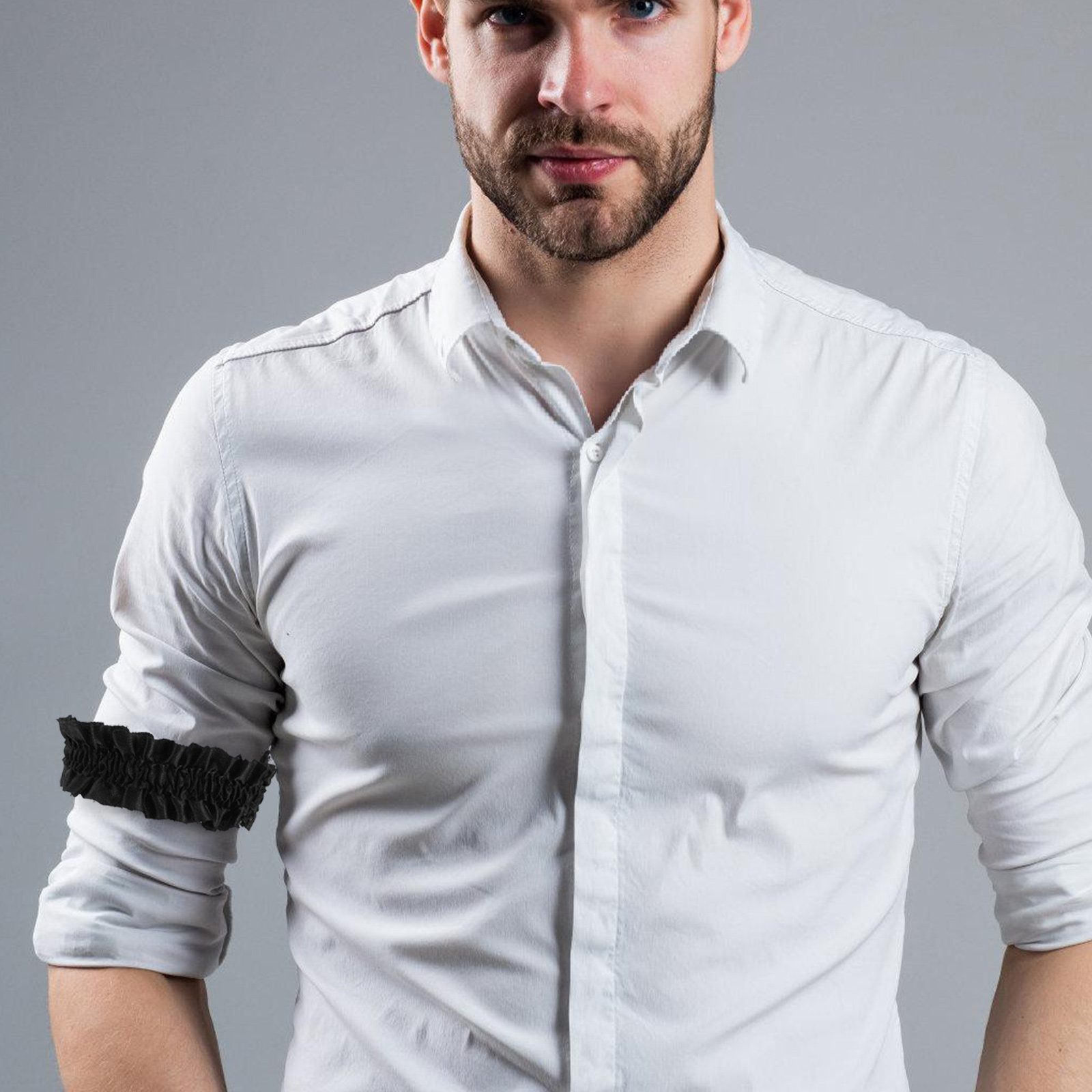 3Pairs Men Shirt Sleeve Garter - đánh giá và giá Formal Upper Wear Men