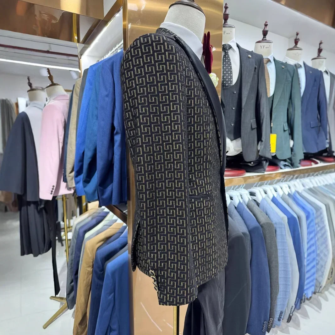 Plaid Prom Suits For Men Slim  - đánh giá và giá Men Formal Wear 2025