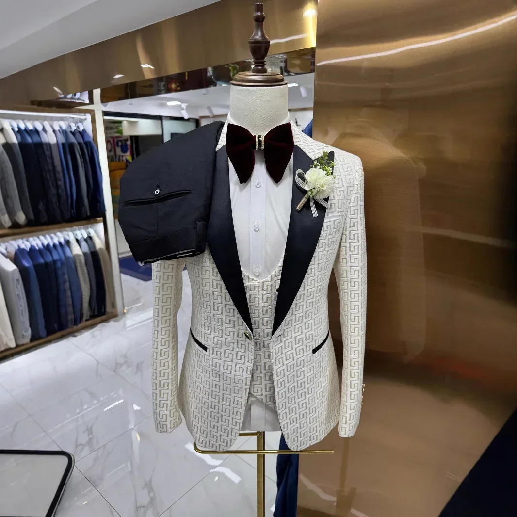 Plaid Prom Suits For Men Slim  - đánh giá và giá Men Formal Wear 2025