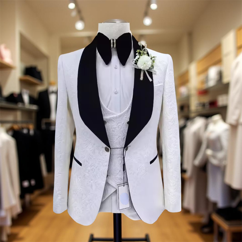 3 Pcs Floral Wedding Suits for - đánh giá và giá Men Formal Wear 2025