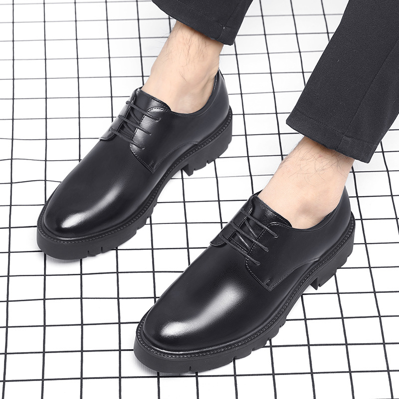 Mens Black Leather Lace Up Dre - đánh giá và giá Men Formal Wear Office