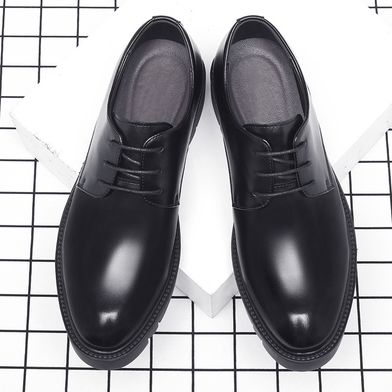 Mens Black Leather Lace Up Dre - đánh giá và giá Men Formal Wear Office