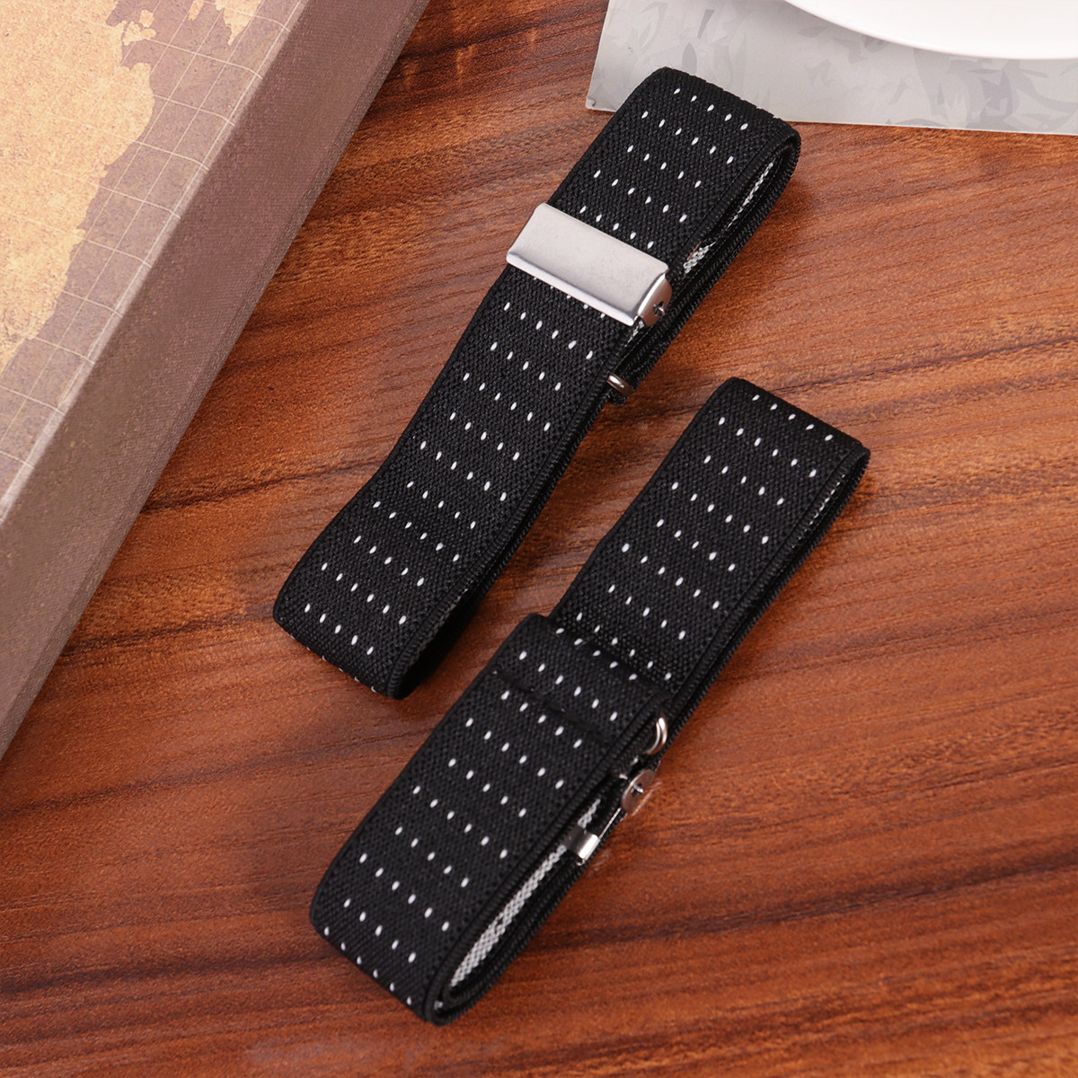 1Pair Anti Slip Shirt Armband  - đánh giá và giá Men Formal Wear Office