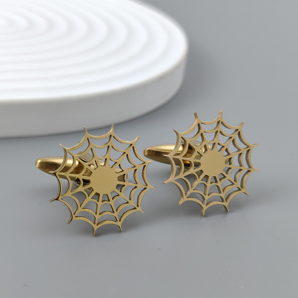 Silver spider web hollow gold- - đánh giá và giá Dress Shirt French Cuff