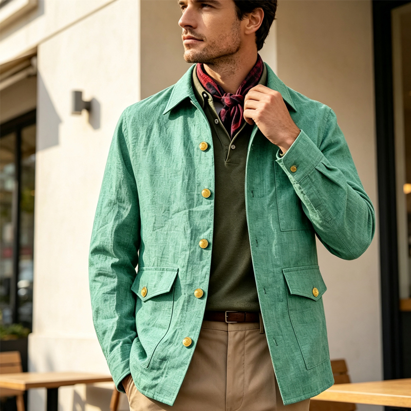 Vintage Men's Linen Jacket Lap - đánh giá và giá Men Formal Wear Office