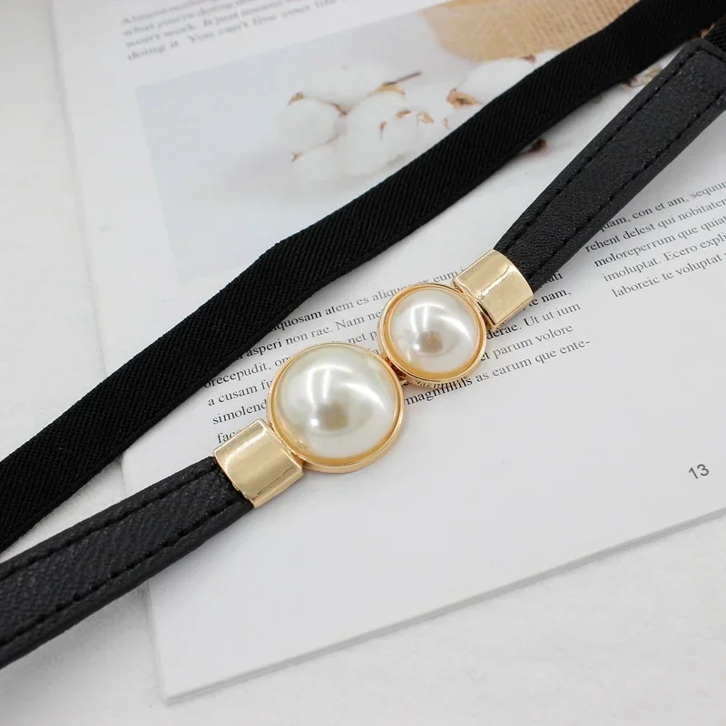 Women's Belt Creative Double P - đánh giá và giá Formal Belt Leather Thin